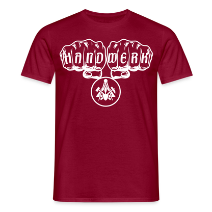 Unisex T-Shirt "Maurer" Ziegelrot Männer T-Shirt