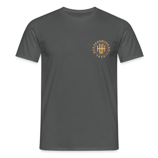 Unisex T-Shirt "Handwerk" (beidseitig bedruckt) Anthrazit Männer T-Shirt