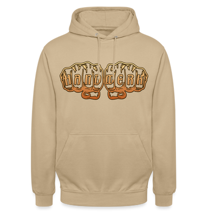Unisex Hoodie "Handwerk" Beige Unisex Hoodie