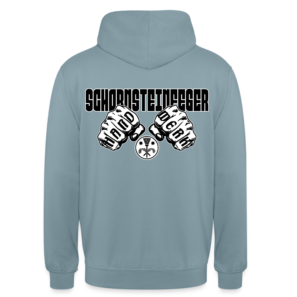 Unisex Hoodie "Schornsteinfeger" Nebelblau Unisex Hoodie