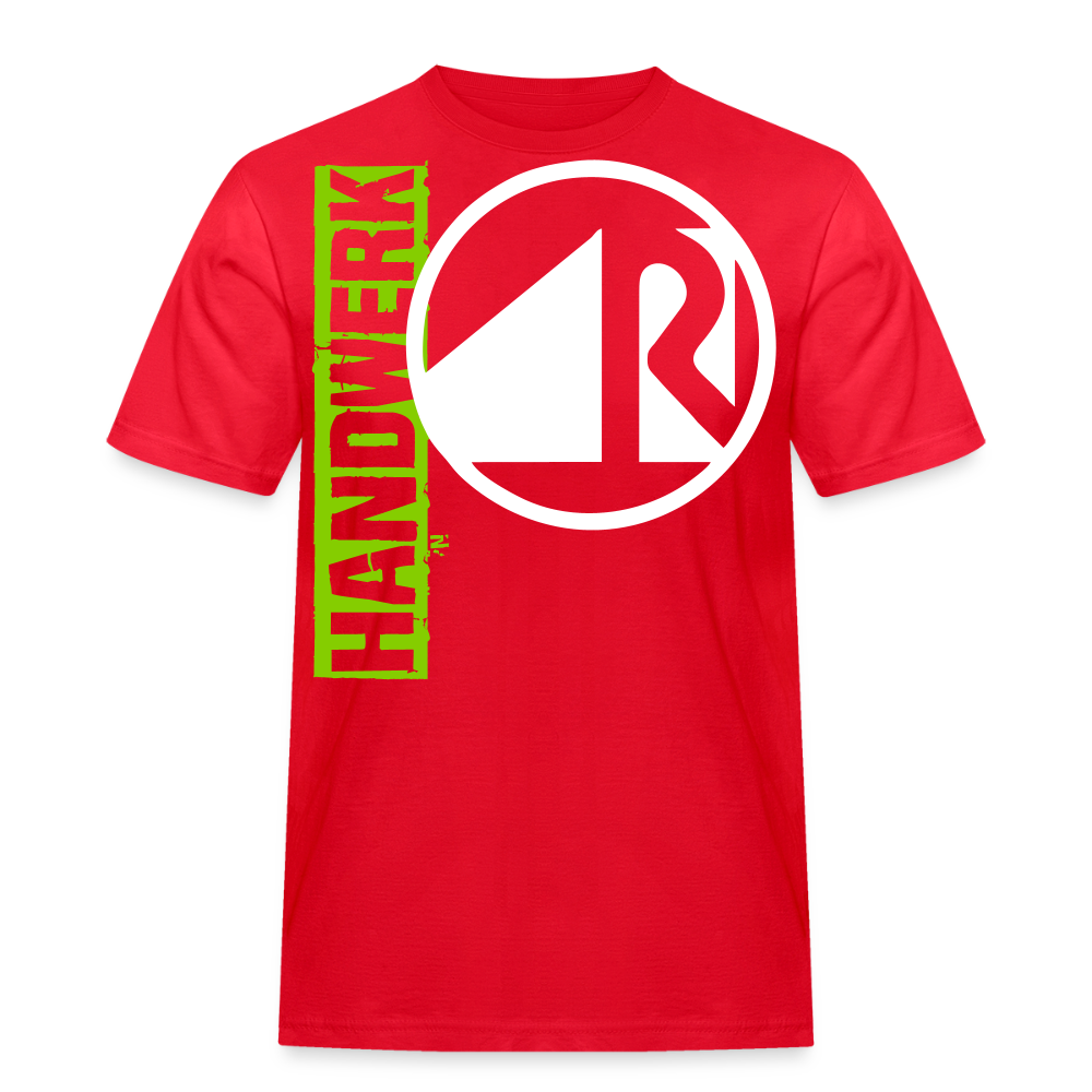 Unisex Workwear T-Shirt "Raumausstatter" Rot Männer Workwear T-Shirt