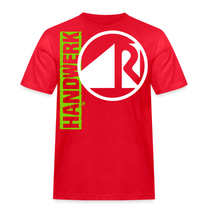 Unisex Workwear T-Shirt "Raumausstatter" Rot Männer Workwear T-Shirt