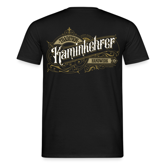 Unisex T-Shirt "Kaminkehrer"-Nostalgie Schwarz Männer T-Shirt {{ color }}