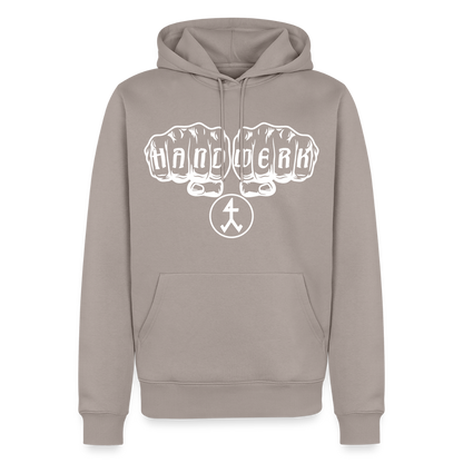Männer Premium Hoodie "Steinmetz" Taupe Männer Premium Hoodie