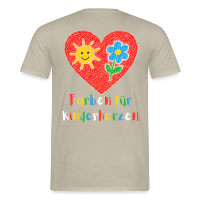 Unisex T-Shirt "Farben für Kinderherzen" (beidseitig bedruckt) Männer T-Shirt