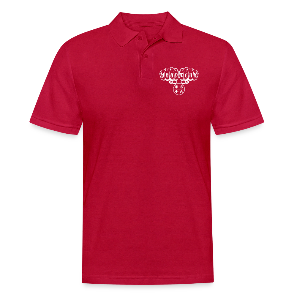 Männer Poloshirt "Isolierer" cherry red Männer Poloshirt