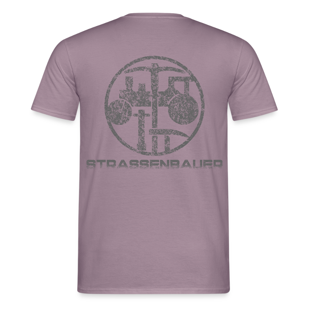Unisex T-Shirt "Strassenbauer" Lilagrau Männer T-Shirt