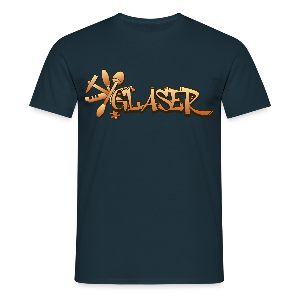Unisex T-Shirt "Glaser" Navy Männer T-Shirt