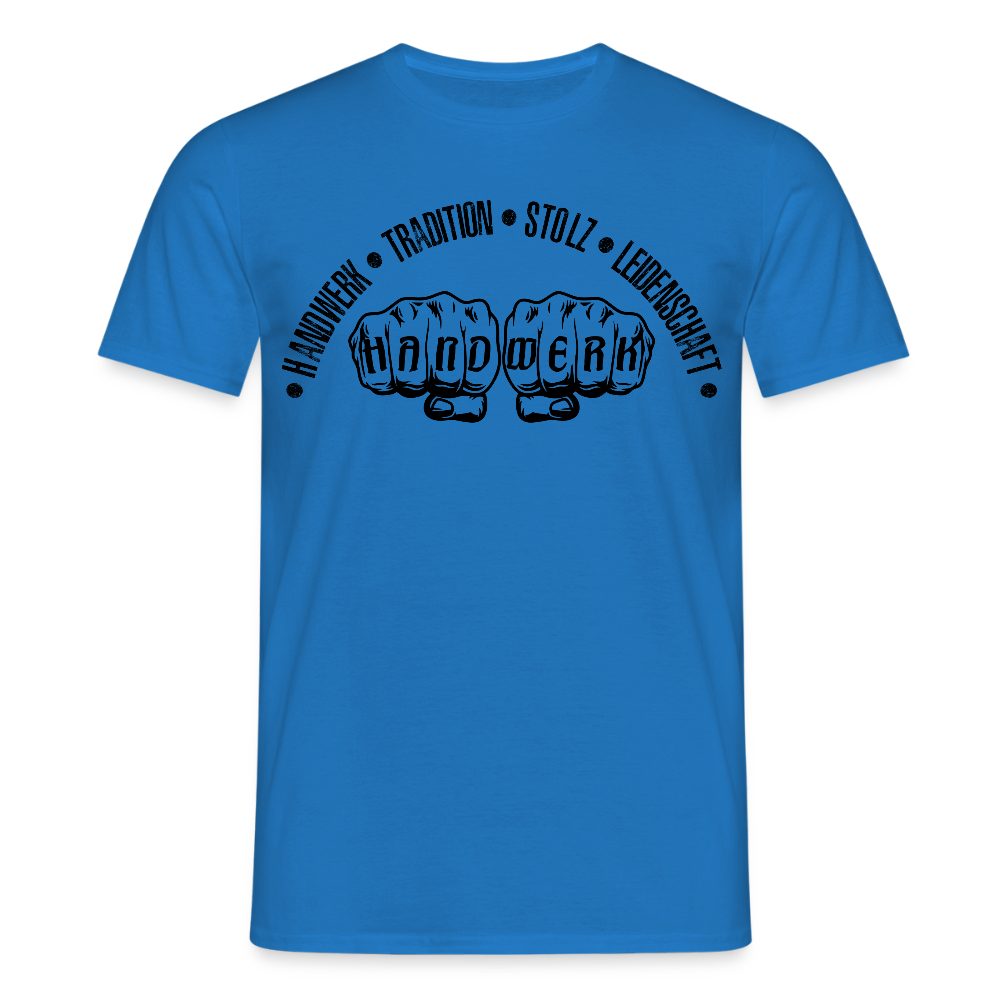 Unisex T-Shirt "Tradition/Stolz/Leidenschaft" Royalblau Männer T-Shirt