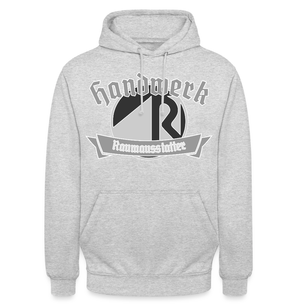 Unisex Hoodie "Raumausstatter" Hellgrau meliert Unisex Hoodie