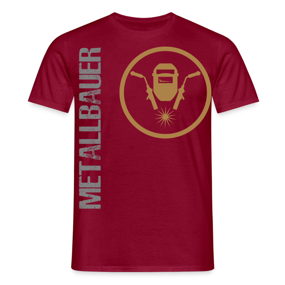 Unisex T-Shirt "Metallbauer" Ziegelrot Männer T-Shirt