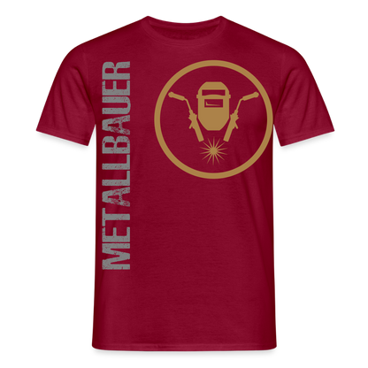 Unisex T-Shirt "Metallbauer" Ziegelrot Männer T-Shirt