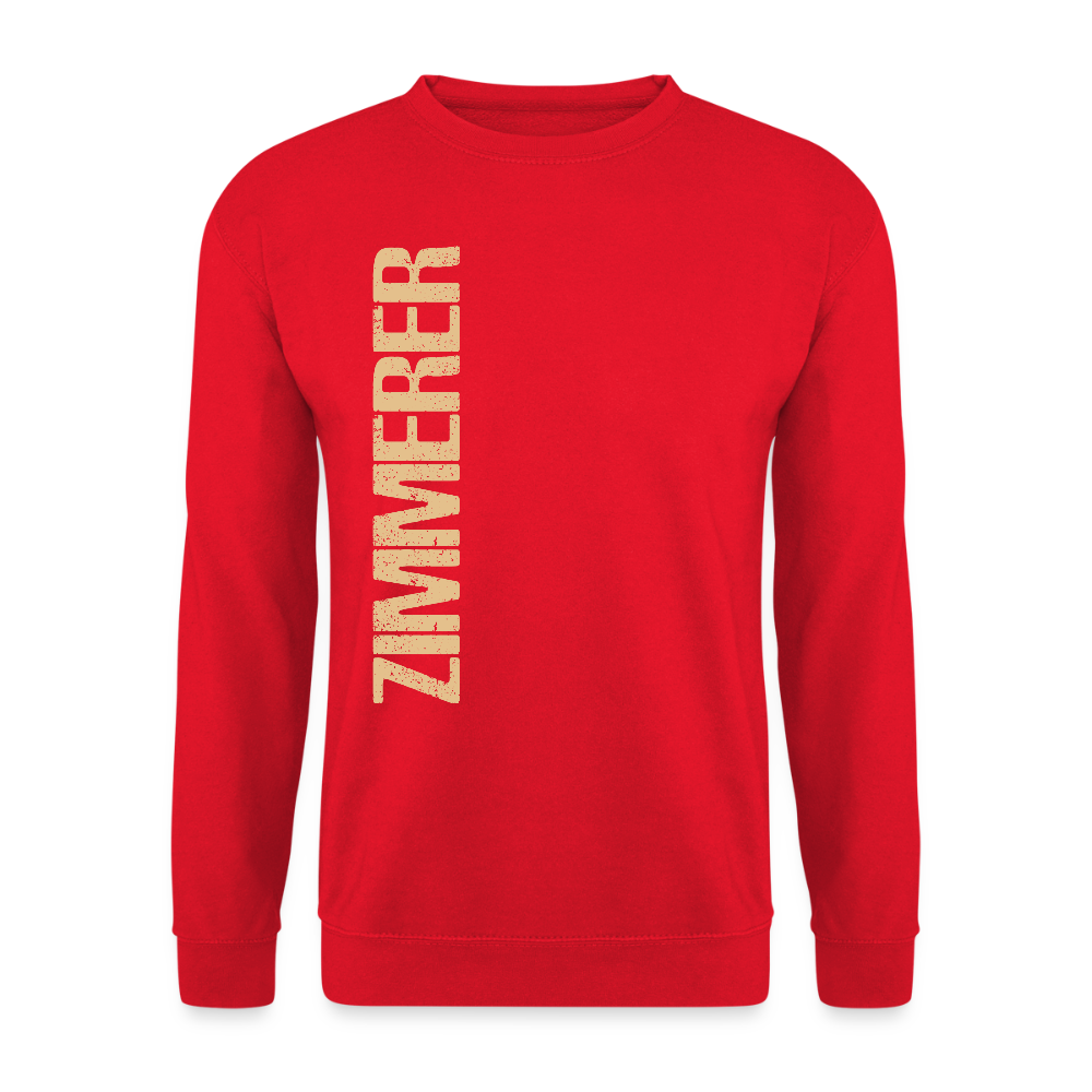 Unisex Pullover "Zimmerer" Rot Unisex Pullover
