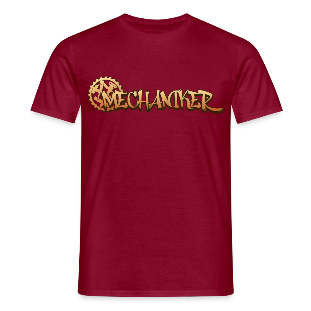 Unisex T-Shirt "Mechaniker" Ziegelrot Männer T-Shirt