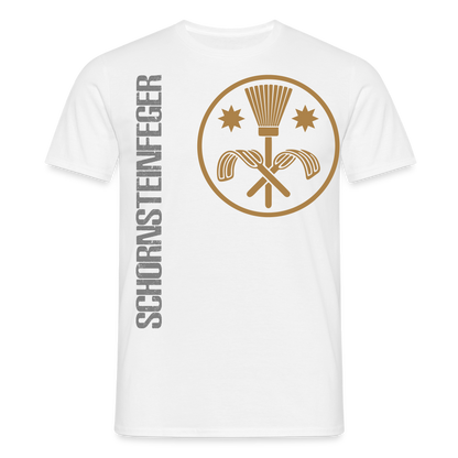 Unisex T-Shirt "Schornsteinfeger" Weiß Männer T-Shirt