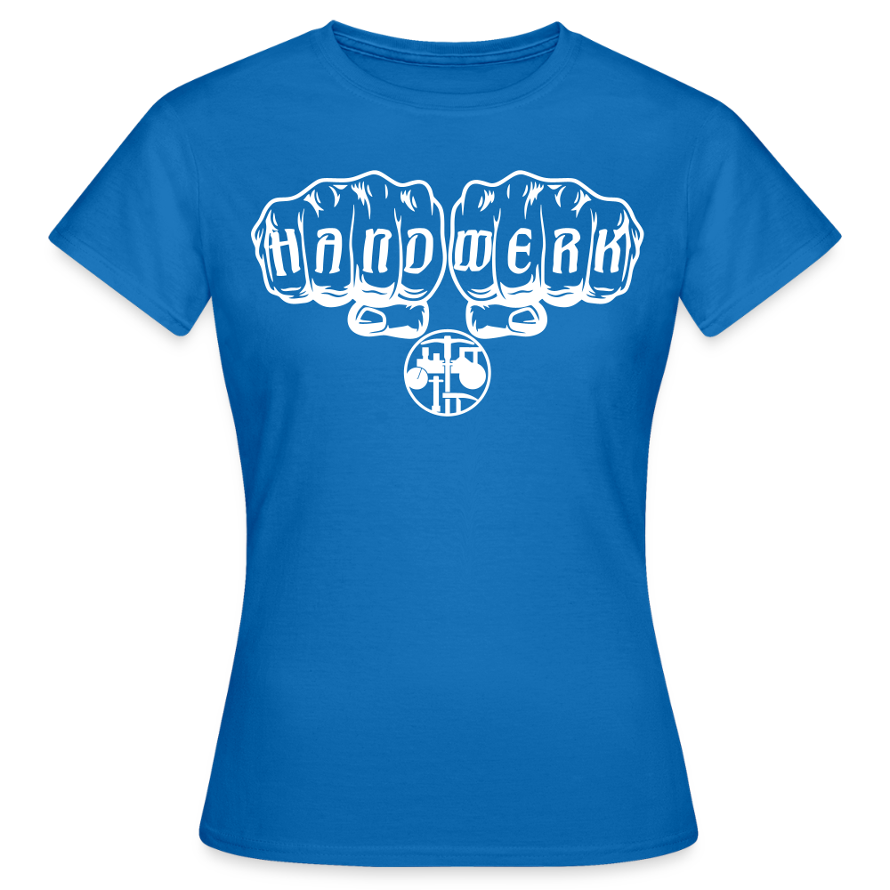 Frauen T-Shirt "Strassenbauer" Royalblau Frauen T-Shirt