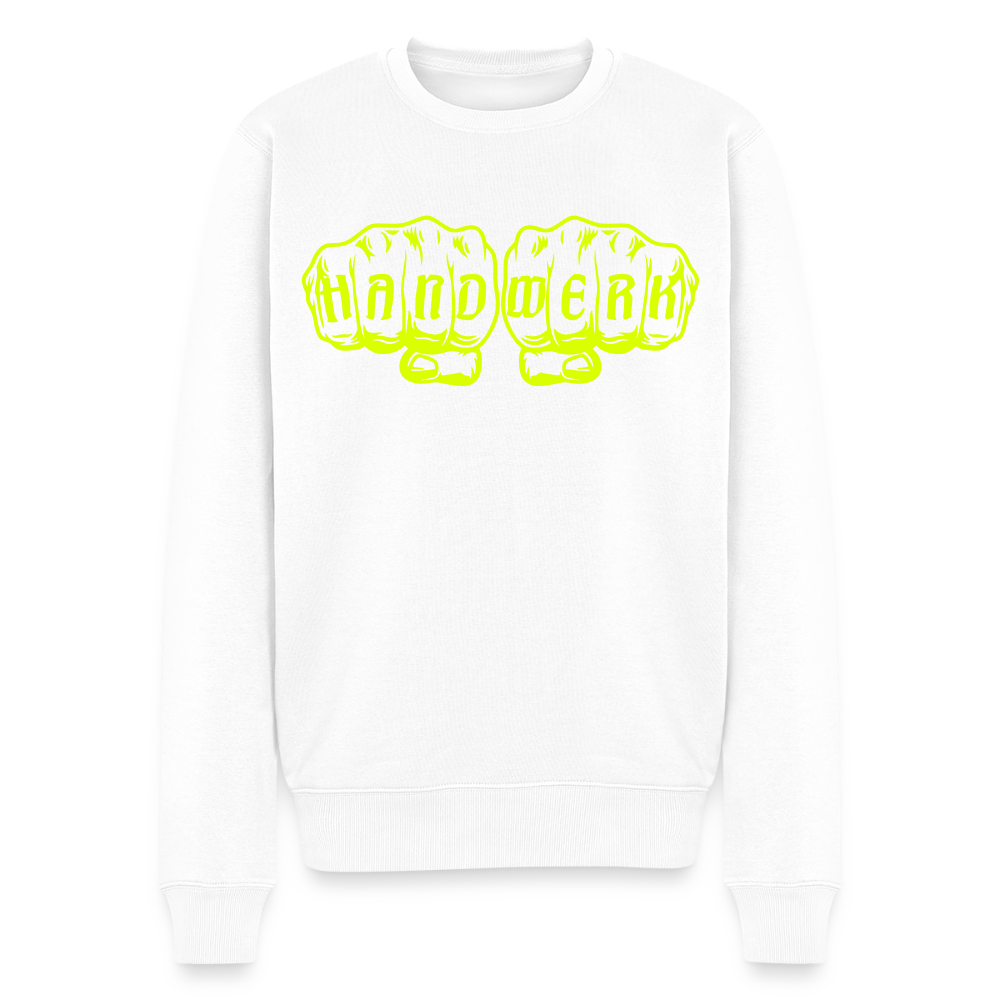 Unisex Premium Pullover "Raumausstatter" neongelb Weiß Männer Premium Pullover