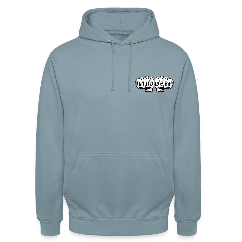 Unisex Hoodie "Drechsler" (beidseitig bedruckt) - Nebelblau