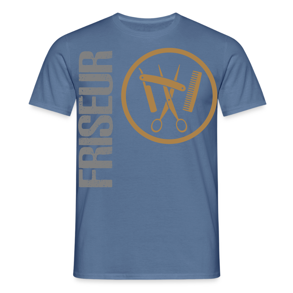 Unisex T-Shirt "Friseur" Taubenblau Männer T-Shirt