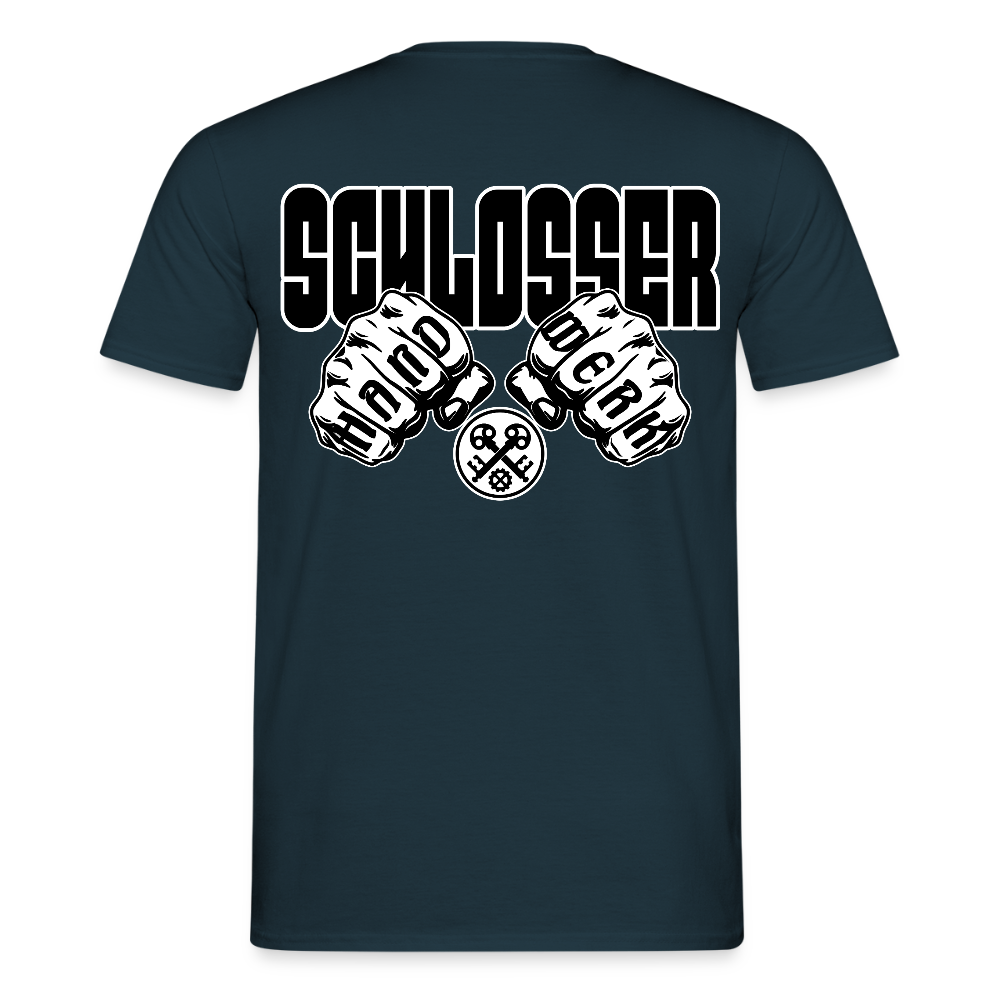 Unisex T-Shirt "Schlosser" Navy Männer T-Shirt
