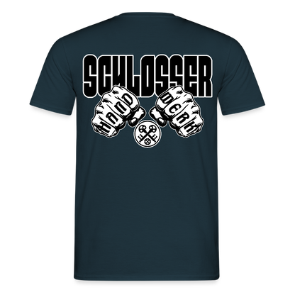 Unisex T-Shirt "Schlosser" Navy Männer T-Shirt