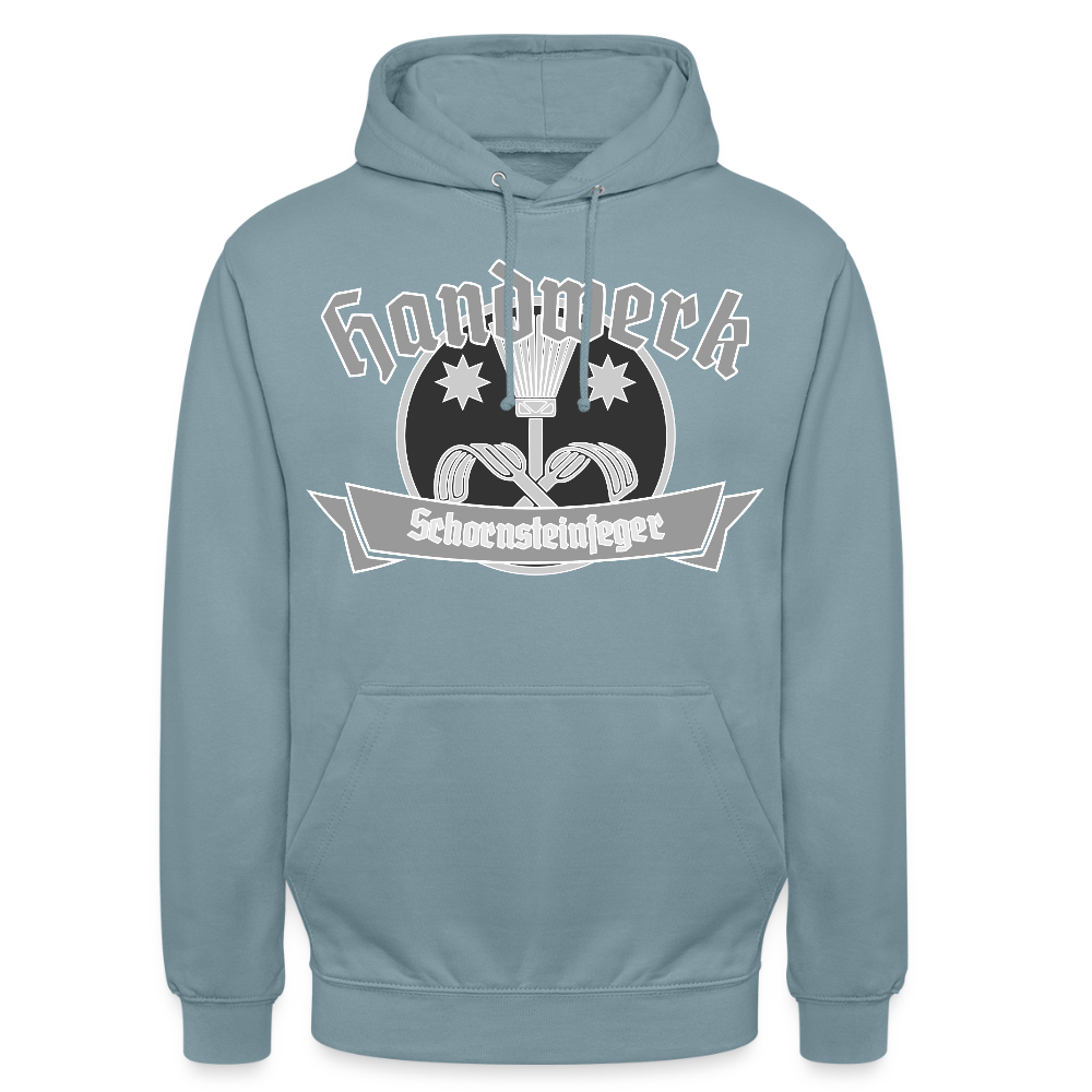 Unisex Hoodie "Schornsteinfeger" Nebelblau Unisex Hoodie
