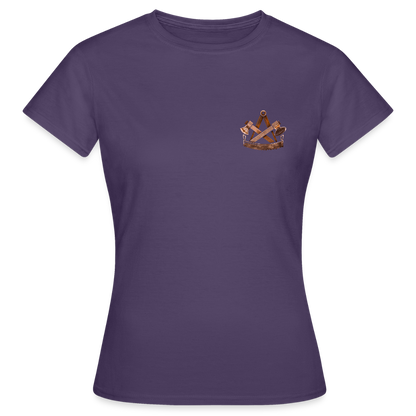 Frauen T-Shirt "Zimmermann" (beidseitig bedruckt) - Dunkellila