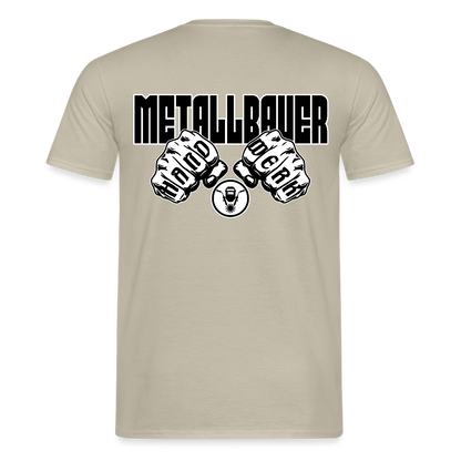 Unisex T-Shirt "Metallbauer" Sandbeige Männer T-Shirt