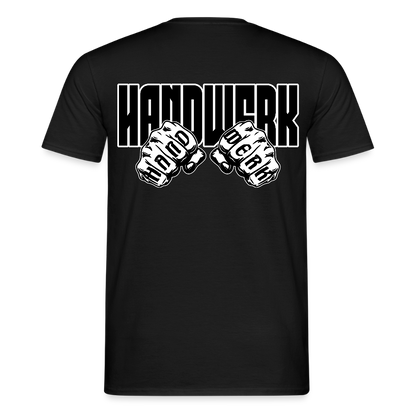 Unisex T-Shirt "Handwerk" (beidseitig bedruckt) Schwarz Männer T-Shirt