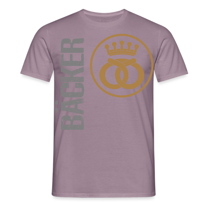 Unisex T-Shirt "Bäcker" Lilagrau Männer T-Shirt