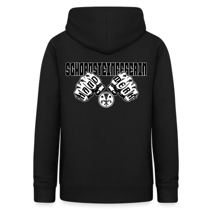 Frauen Hoodie "Schornsteinfegerin" (beidseitig beruckt) Schwarz Frauen Hoodie