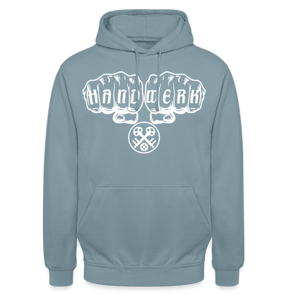 Unisex Hoodie "Schlosser" Nebelblau Unisex Hoodie