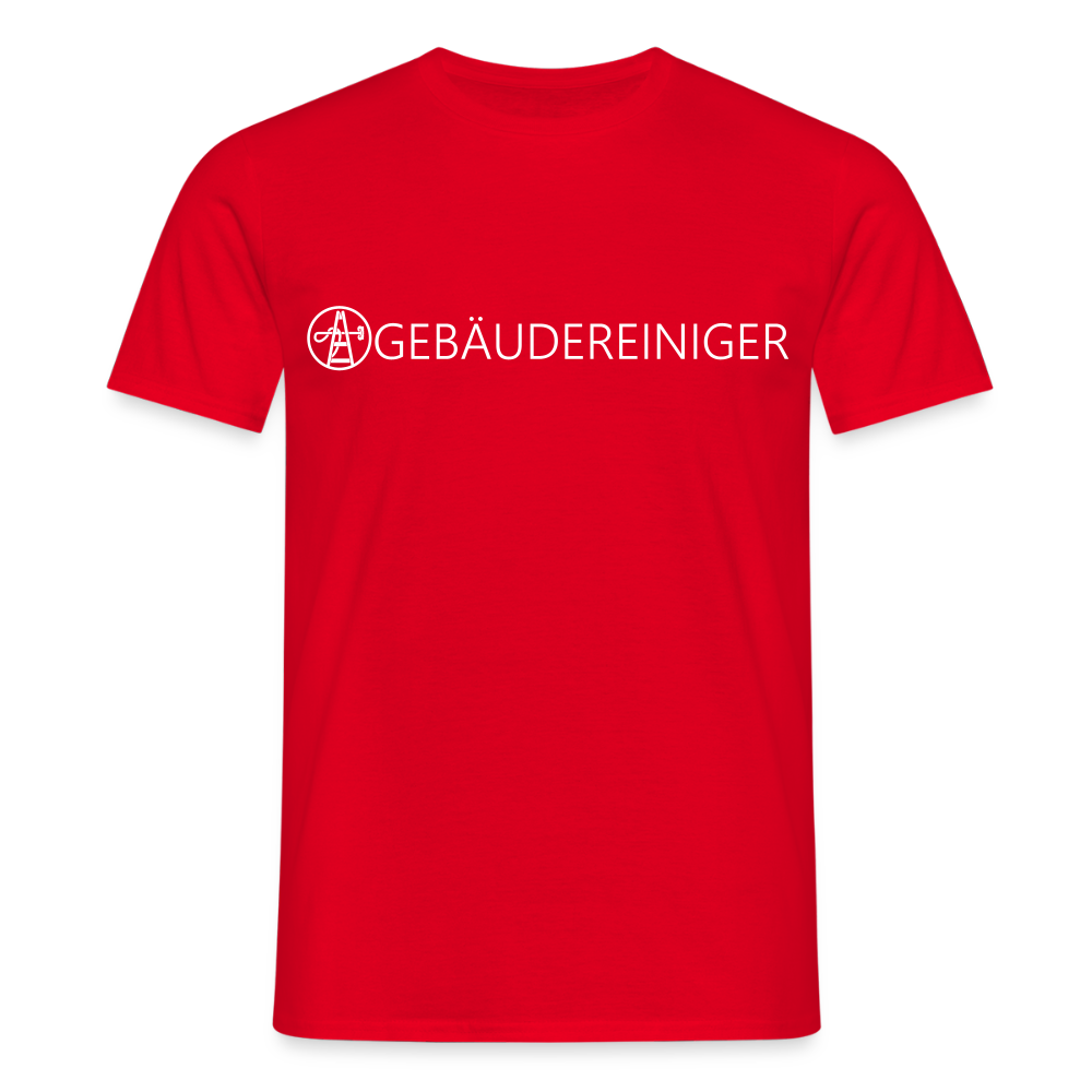 Unisex T-Shirt "Gebäudereiniger" Rot Männer T-Shirt