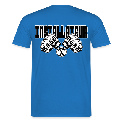 Unisex T-Shirt "Installateur" Royalblau Männer T-Shirt
