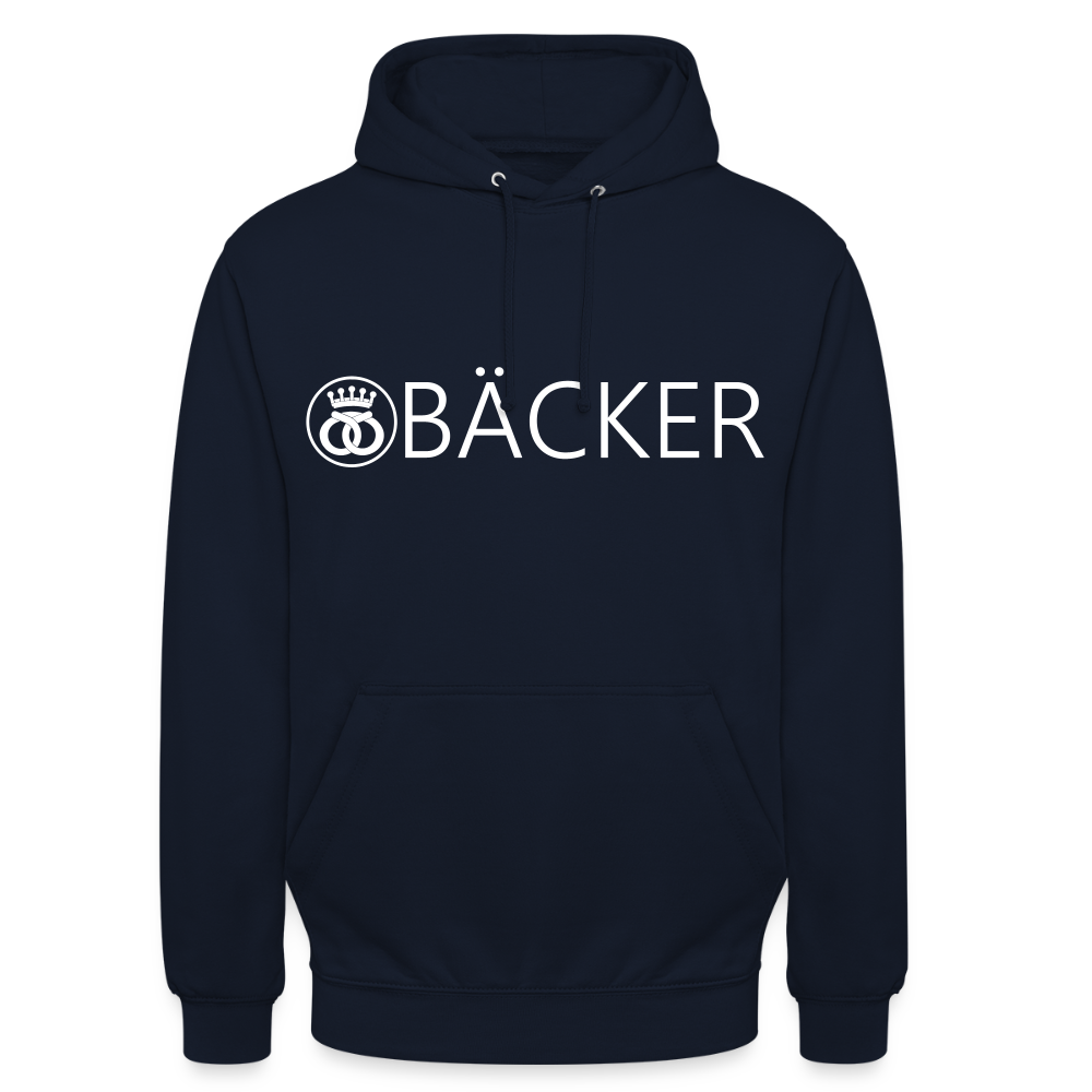 Unisex Hoodie "Bäcker" Navy Unisex Hoodie