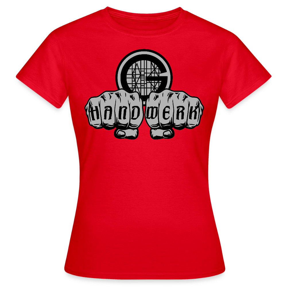 Frauen T-Shirt "Gerüstbauer" - Rot