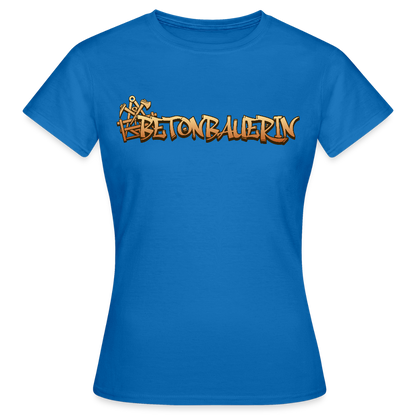 Frauen T-Shirt "Betonbauerin" Royalblau Frauen T-Shirt