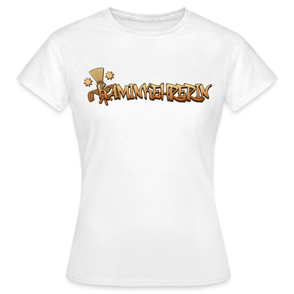Frauen T-Shirt "Kaminkehrerin" Weiß Frauen T-Shirt