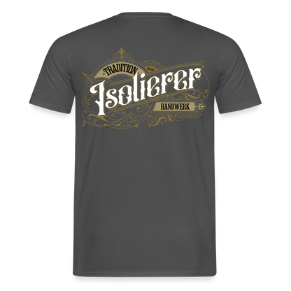 Unisex T-Shirt "Isolierer"-Nostalgie von Spreadconnect, Männer T-Shirt mit nostalgischem Design, weiße Baumwollqualität, frontaler Druck