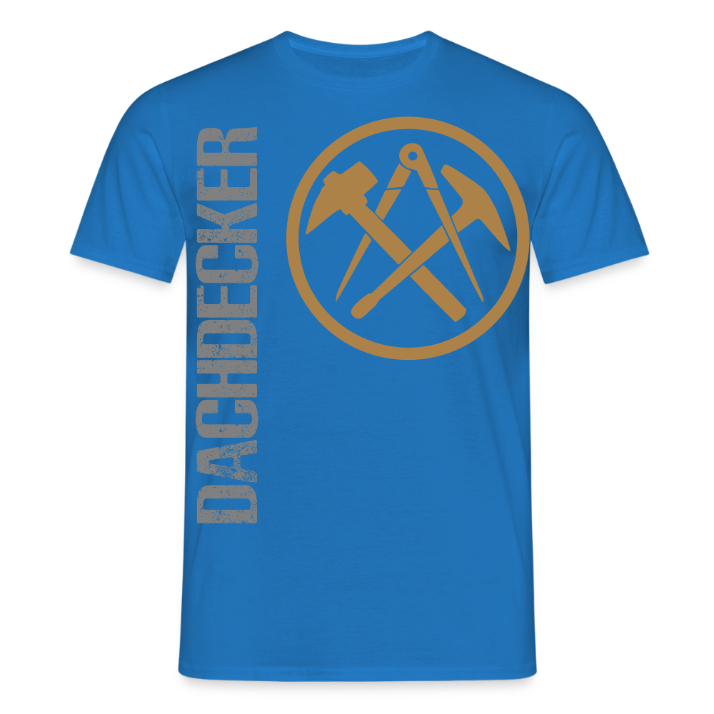 Unisex T-Shirt "Dachdecker" Royalblau Männer T-Shirt