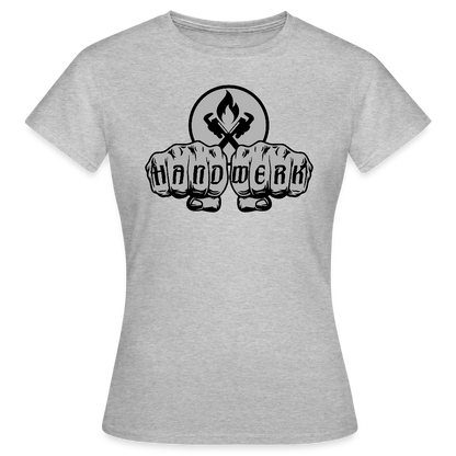 Frauen T-Shirt "Heizungsbauer" Grau meliert Frauen T-Shirt