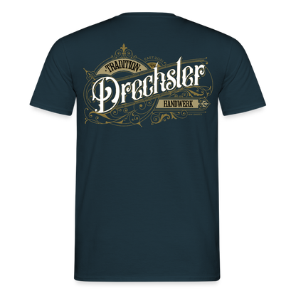Unisex T-Shirt "Drechsler" Nostalgie Handwerk Navy Männer T-Shirt