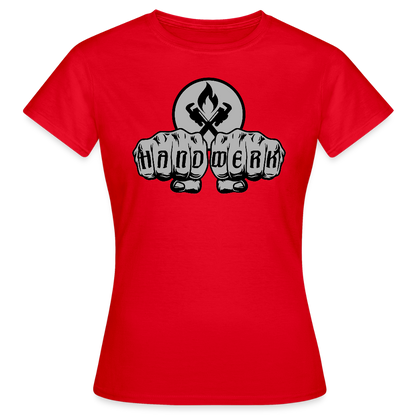 Frauen T-Shirt "Heizungsbauer" Rot Frauen T-Shirt