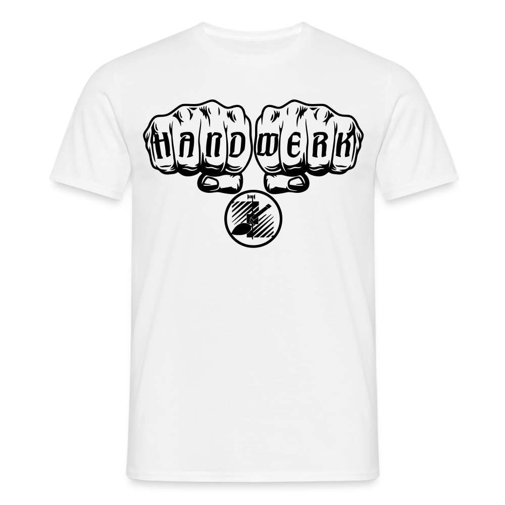 Unisex T-Shirt "Fliesenleger" Weiß Männer T-Shirt
