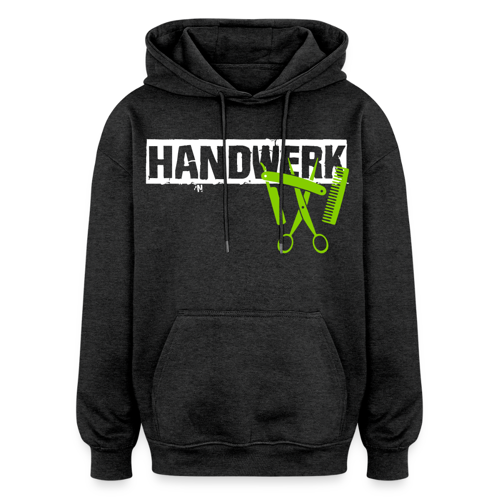 Oversized Unisex Hoodie "Friseur" Anthrazit Oversized Unisex Hoodie