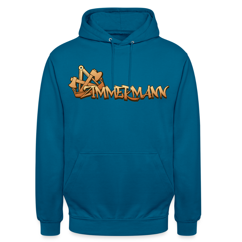 Unisex Hoodie "Zimmermann" Tiefseeblau Unisex Hoodie