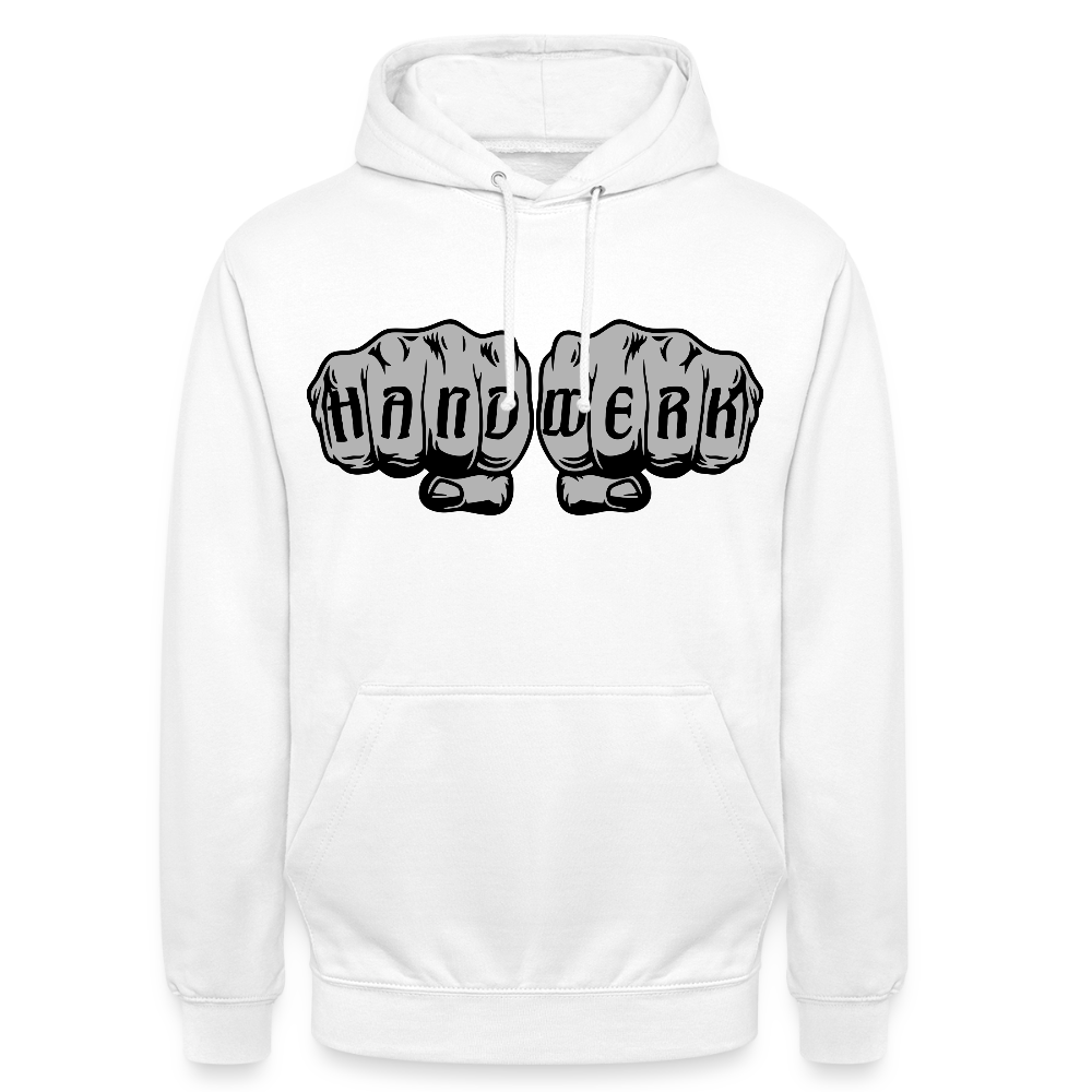 Unisex Hoodie "Handwerk" Weiß Unisex Hoodie