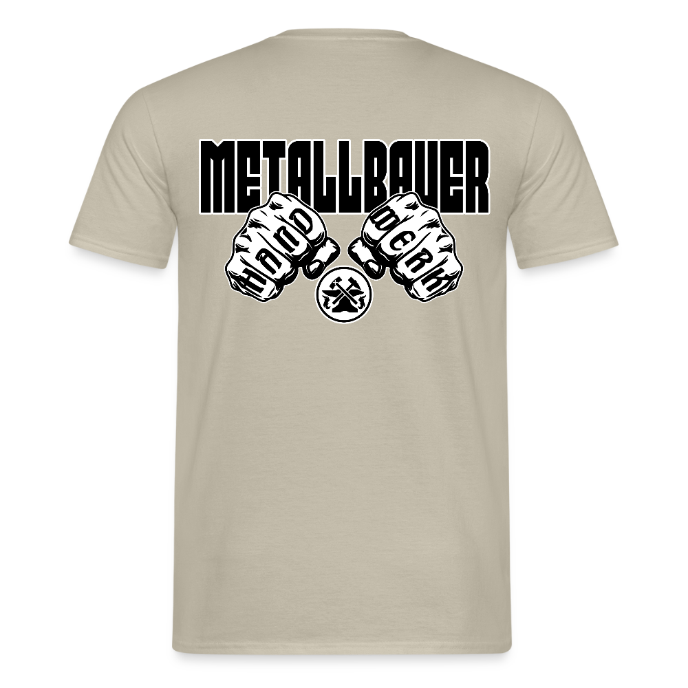 Unisex T-Shirt "Metallbauer" Sandbeige Männer T-Shirt