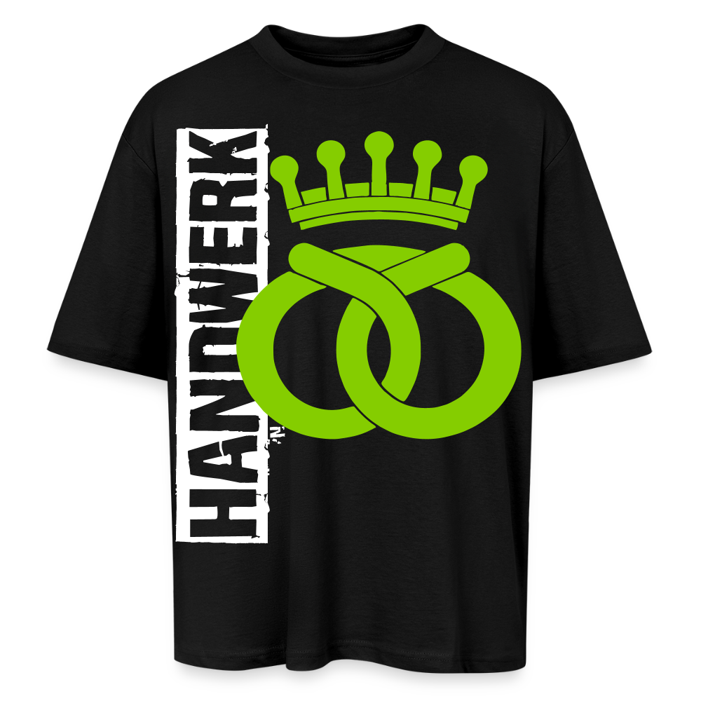 Oversized Unisex T-Shirt "Bäcker" Schwarz Oversized Unisex T-Shirt