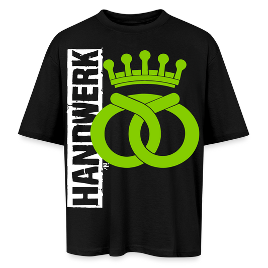 Oversized Unisex T-Shirt "Bäcker" Schwarz Oversized Unisex T-Shirt